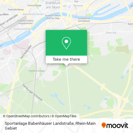 Карта Sportanlage Babenhäuser Landstraße