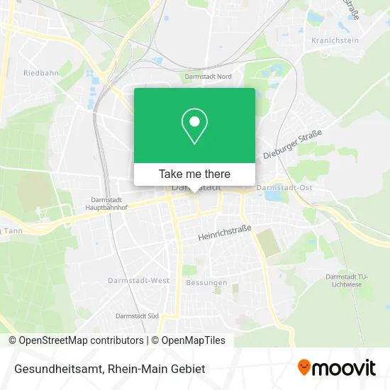 Gesundheitsamt map