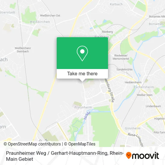 Карта Praunheimer Weg / Gerhart-Hauptmann-Ring