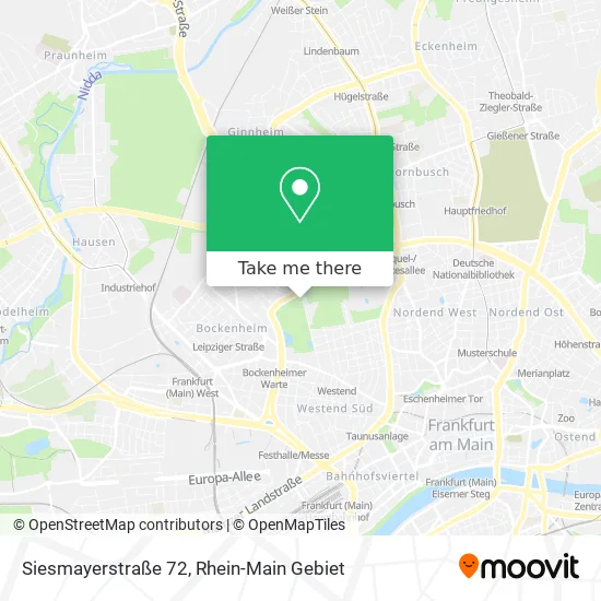 Карта Siesmayerstraße 72