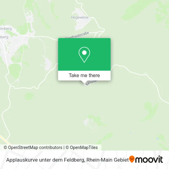 Карта Applauskurve unter dem Feldberg
