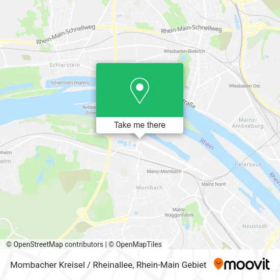Карта Mombacher Kreisel / Rheinallee
