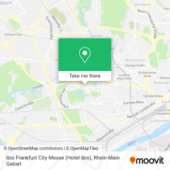 ibis Frankfurt City Messe (Hotel Ibis) map