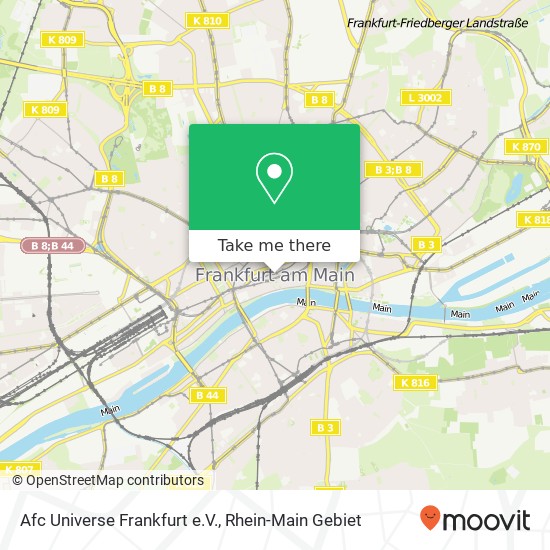 Afc Universe Frankfurt e.V. map