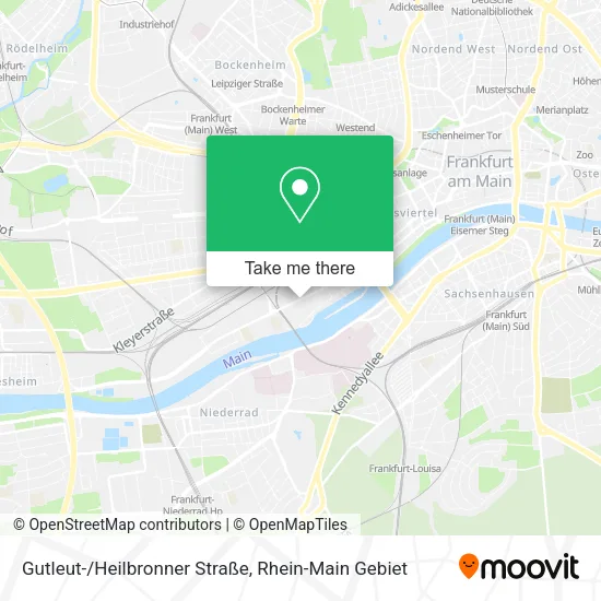 Карта Gutleut-/Heilbronner Straße