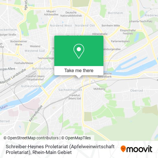 Schreiber-Heynes Proletariat (Apfelweinwirtschaft Proletariat) map