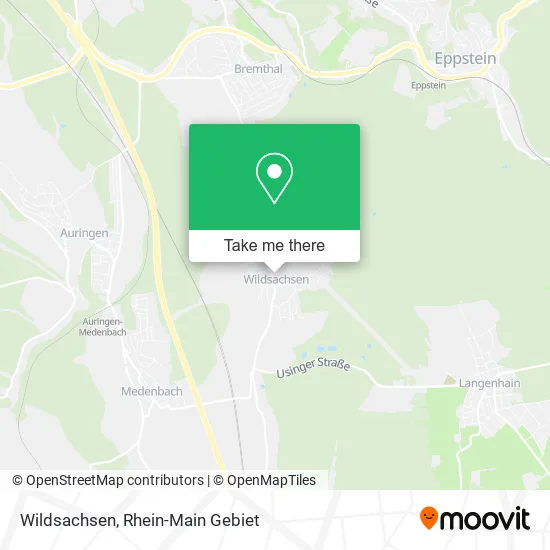 Карта Wildsachsen