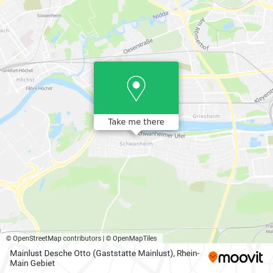 Карта Mainlust Desche Otto (Gaststatte Mainlust)