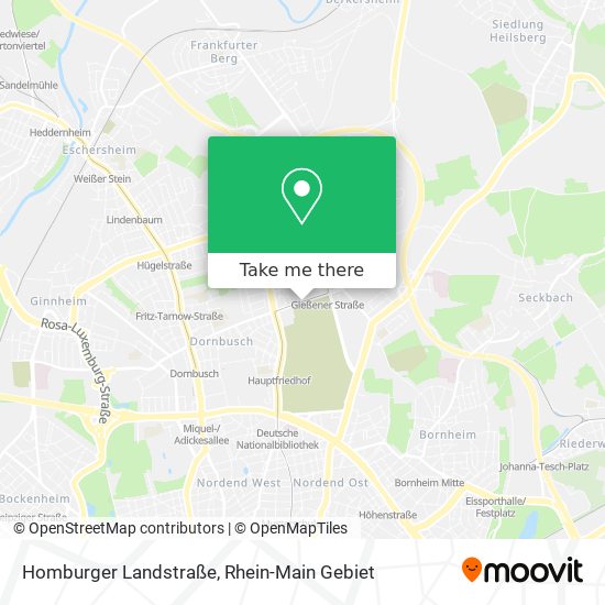Homburger Landstraße map