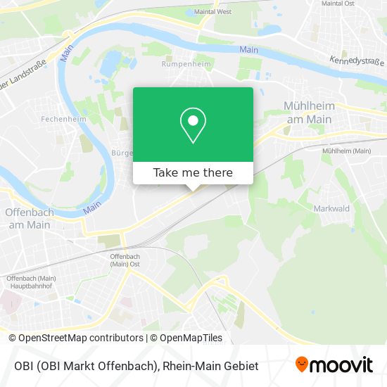 OBI (OBI Markt Offenbach) map