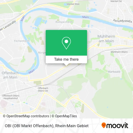 Карта OBI (OBI Markt Offenbach)