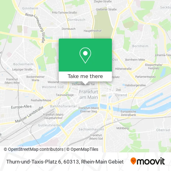 Карта Thurn-und-Taxis-Platz 6, 60313