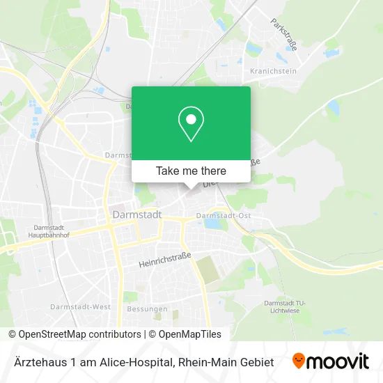 Карта Ärztehaus 1 am Alice-Hospital