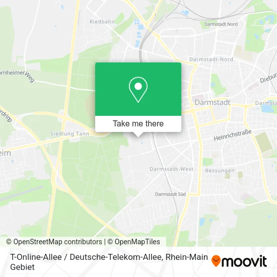 Карта T-Online-Allee / Deutsche-Telekom-Allee