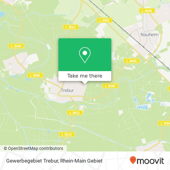 Gewerbegebiet Trebur map