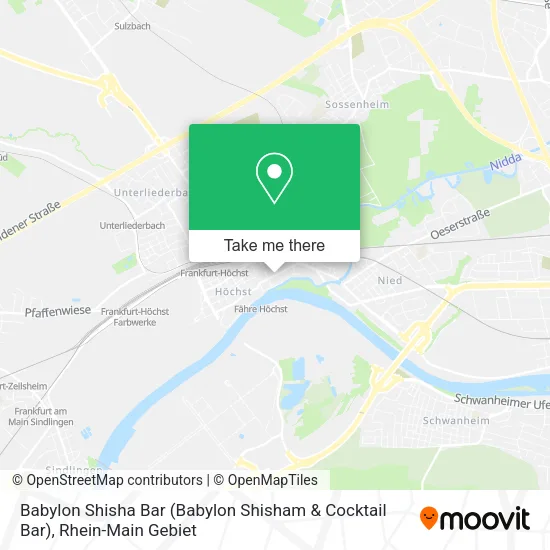 Карта Babylon Shisha Bar (Babylon Shisham & Cocktail Bar)
