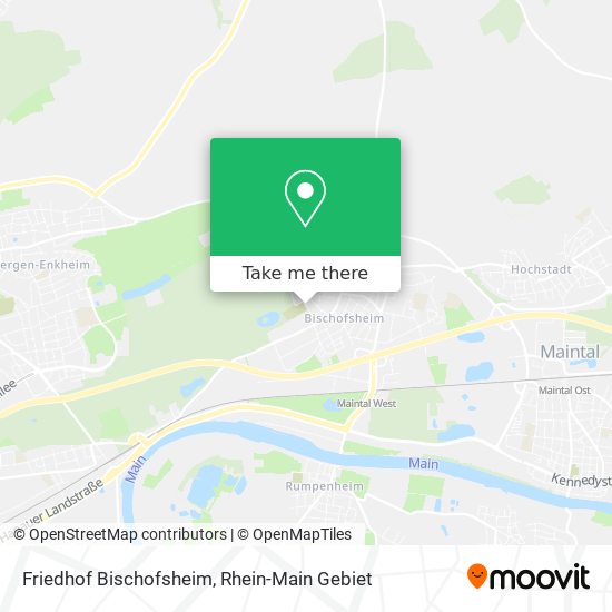 Friedhof Bischofsheim map