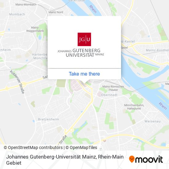 Johannes Gutenberg-Universität Mainz map