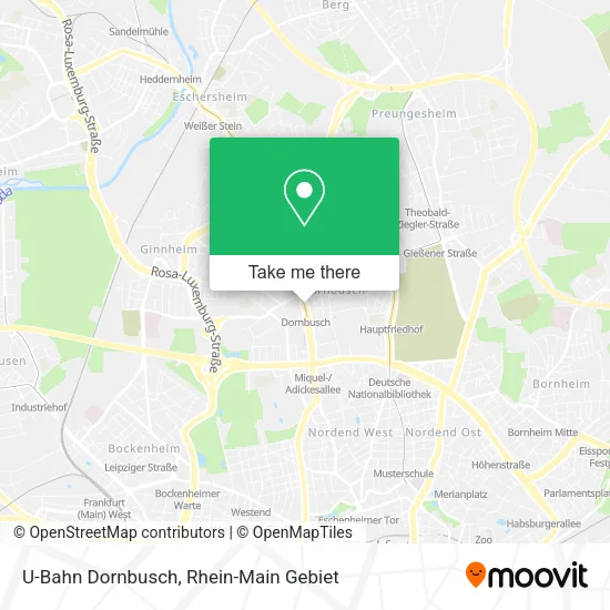 Карта U-Bahn Dornbusch