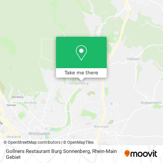 Карта Gollners Restaurant Burg Sonnenberg