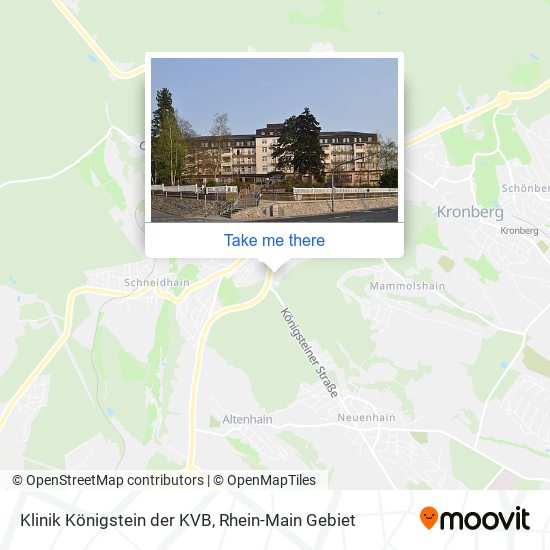 Klinik Königstein der KVB map