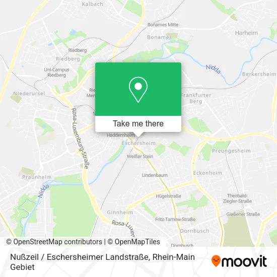 Карта Nußzeil / Eschersheimer Landstraße