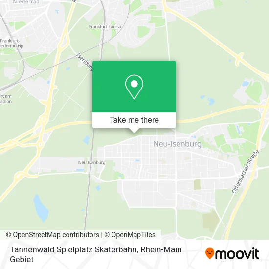Карта Tannenwald Spielplatz Skaterbahn