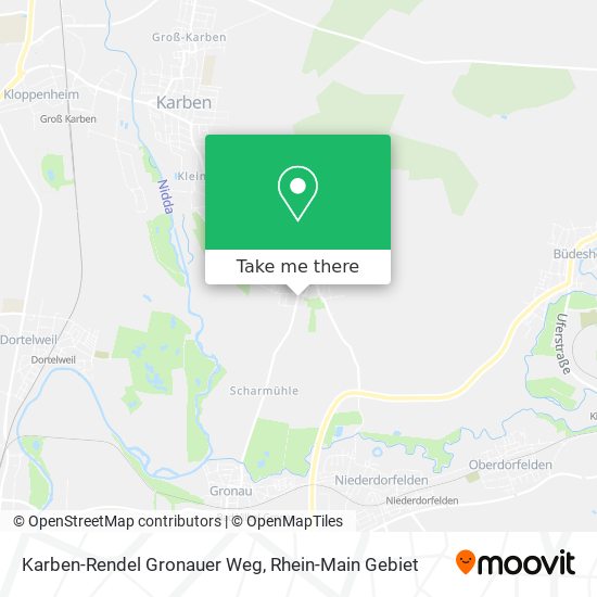 Karben-Rendel Gronauer Weg map