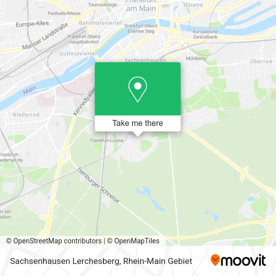 Карта Sachsenhausen Lerchesberg