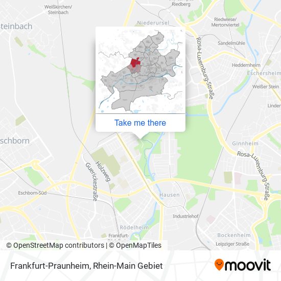 Frankfurt-Praunheim map