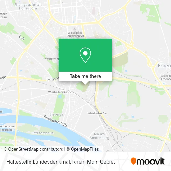 Карта Haltestelle Landesdenkmal