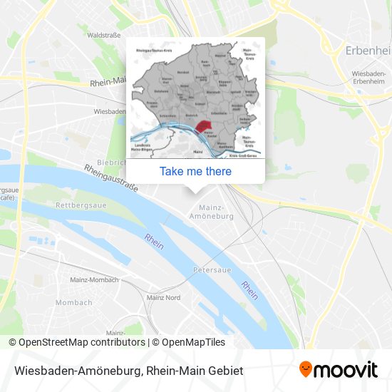 Wiesbaden-Amöneburg map