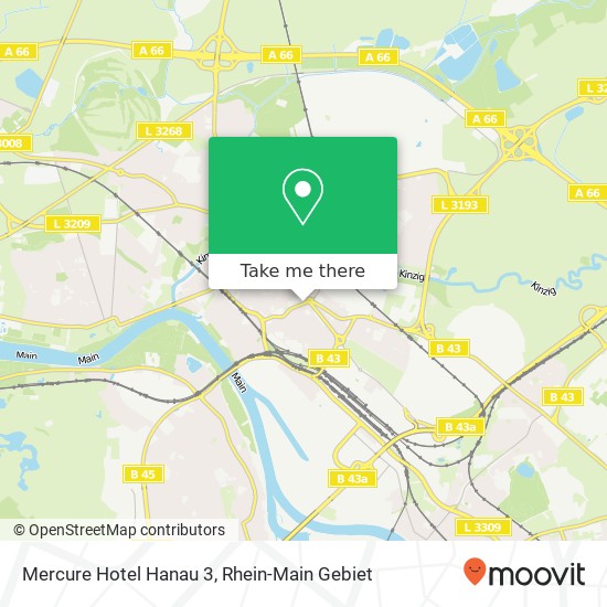 Mercure Hotel Hanau 3 map