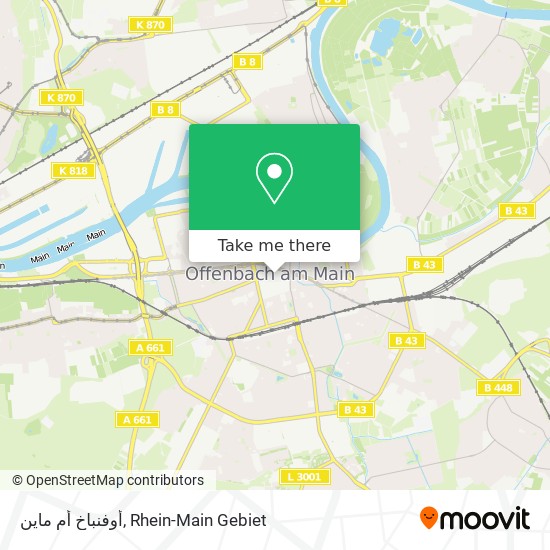 أوفنباخ أم ماين map