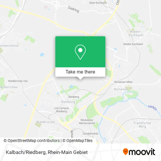 Карта Kalbach/Riedberg
