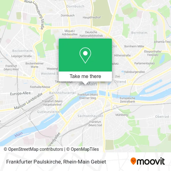 Карта Frankfurter Paulskirche