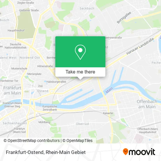 Карта Frankfurt-Ostend