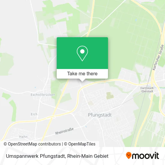 Карта Umspannwerk Pfungstadt