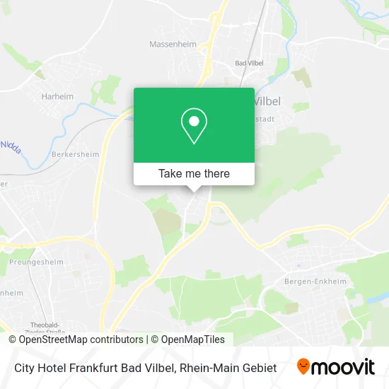 Карта City Hotel Frankfurt Bad Vilbel