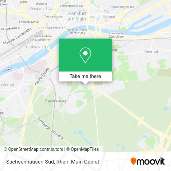 Карта Sachsenhausen-Süd
