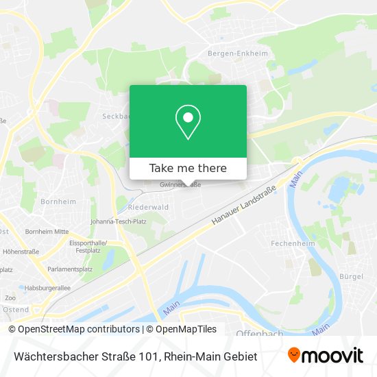 Карта Wächtersbacher Straße 101