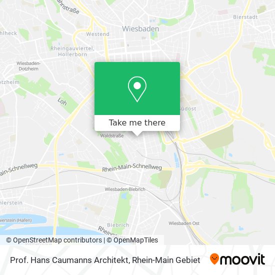 Prof. Hans Caumanns Architekt map