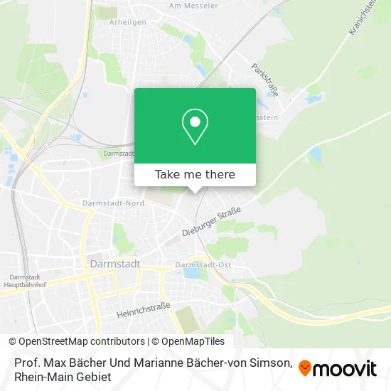 Карта Prof. Max Bächer Und Marianne Bächer-von Simson