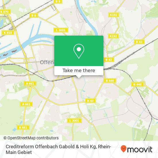 Creditreform Offenbach Gabold & Holi Kg map