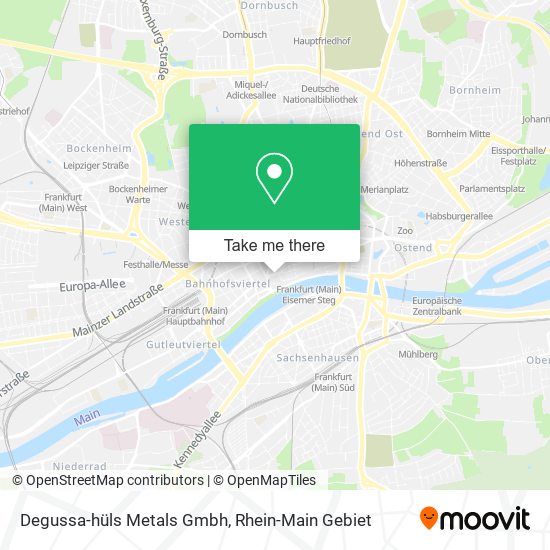 Degussa-hüls Metals Gmbh map