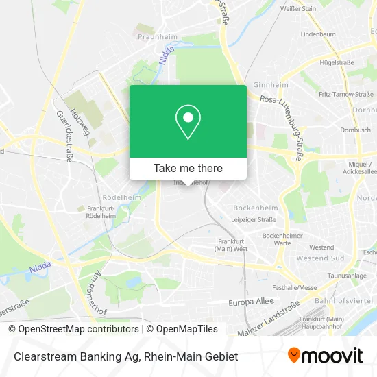 Карта Clearstream Banking Ag