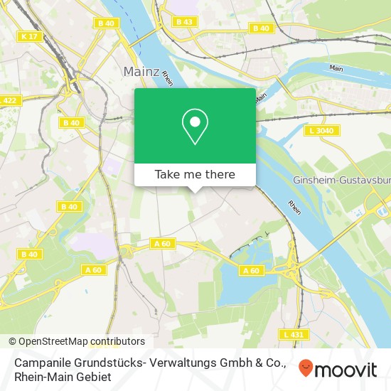 Карта Campanile Grundstücks- Verwaltungs Gmbh & Co.