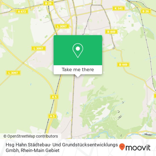 Hsg Hahn Städtebau- Und Grundstücksentwicklungs Gmbh map