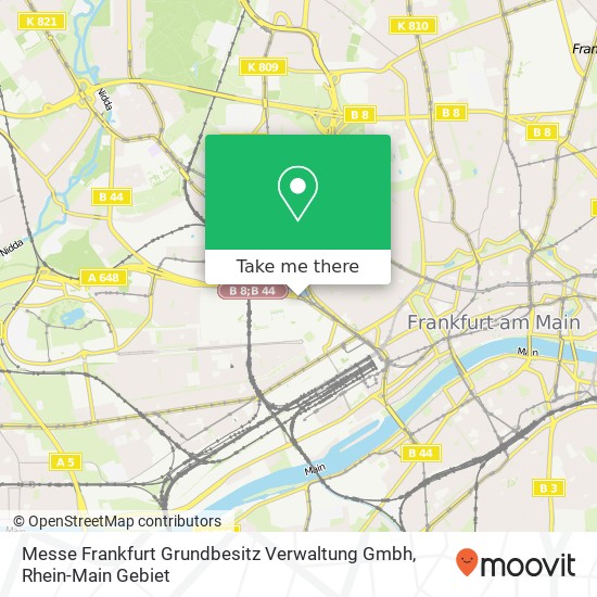 Карта Messe Frankfurt Grundbesitz Verwaltung Gmbh