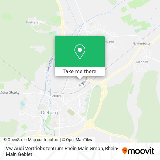 Vw Audi Vertriebszentrum Rhein Main Gmbh map
